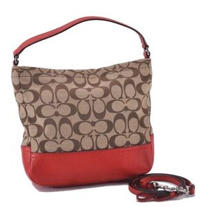 Stylish Brown and Red Women's Bag